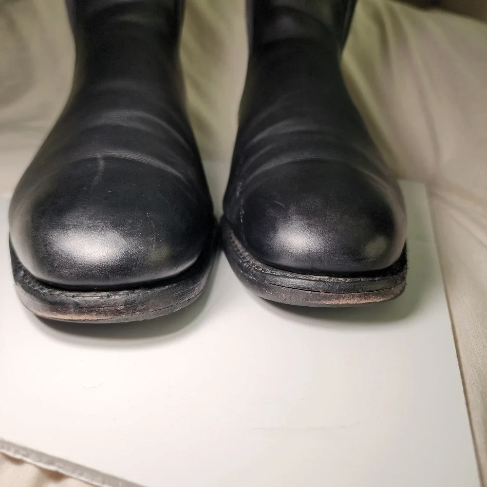 Allen Edmonds Chelsea Boots Men 11.5 D Black Good 7522 Leather Bench Welt Preppy